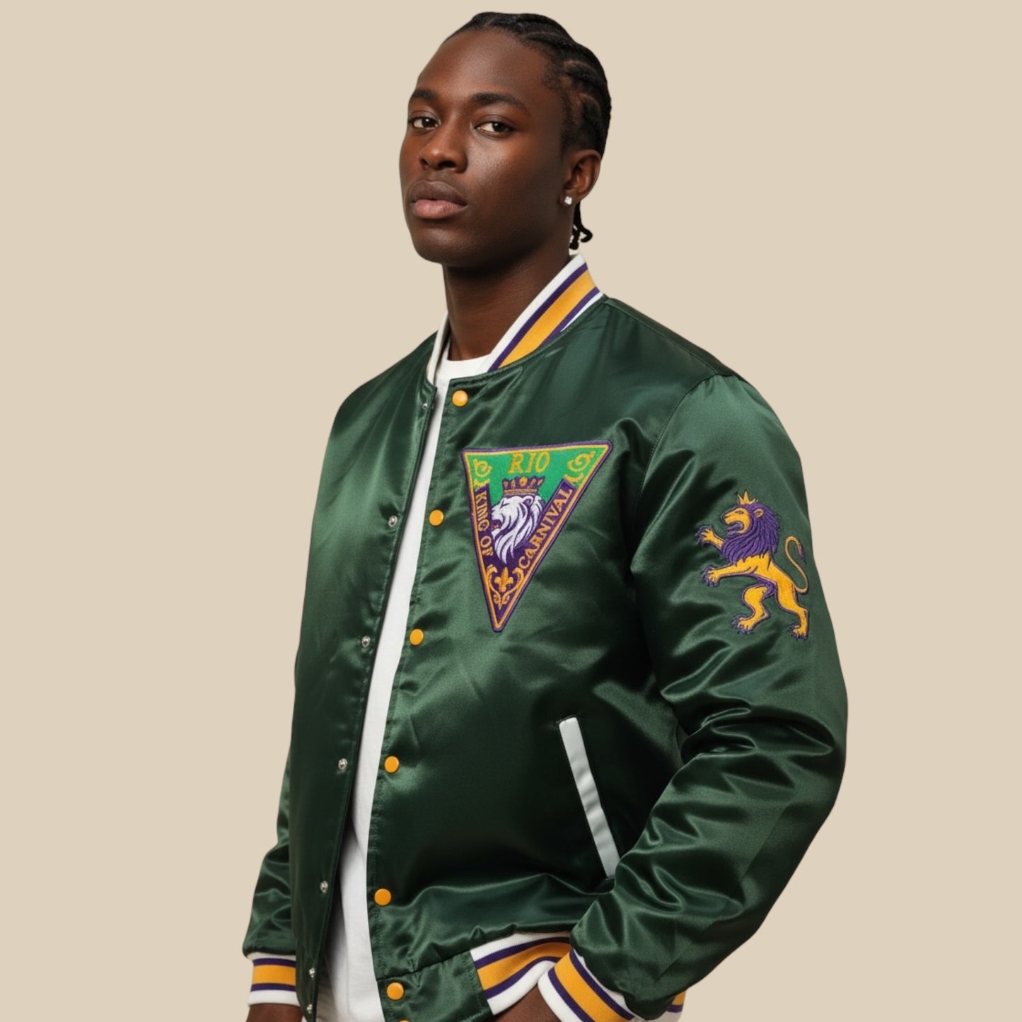 Esmeralda Oscura Satin Bomber – MG26 Limited Edition