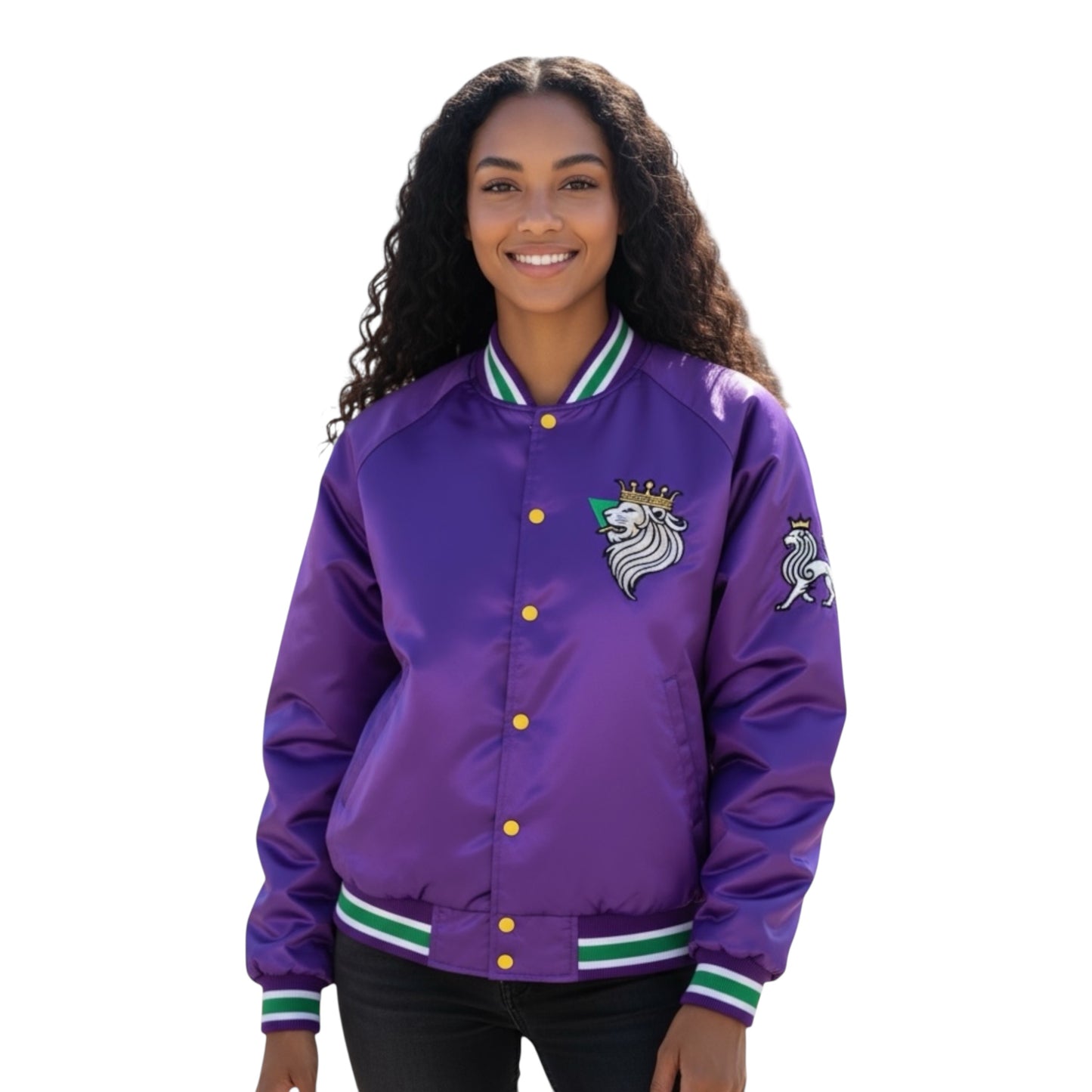 Ultra Dark Satin Bomber – Mardi Gras 25 Edition