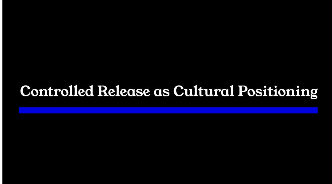 Minimalist journal header with black background, white typography, and a single blue line, reflecting restraint, clarity, and quiet authority.