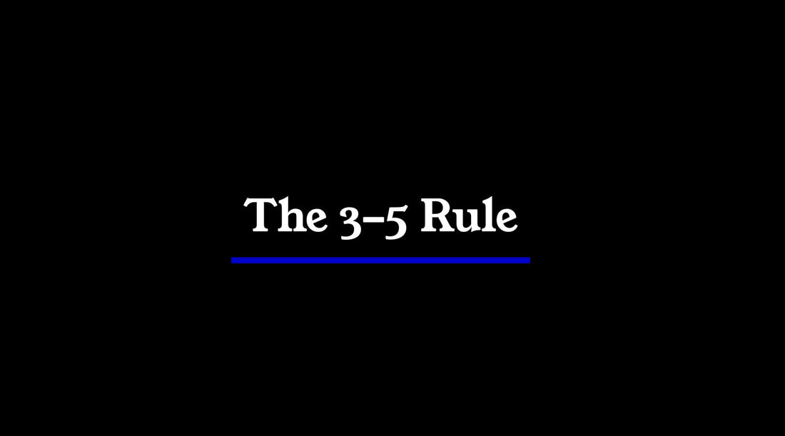 Most People Carry Too Much (The 3–5 Rule)