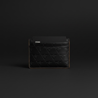 Leão Branco Motif Leather Card Holder