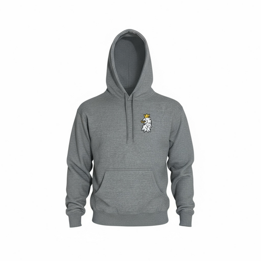 Leão Branco Motif Premium Hoodie