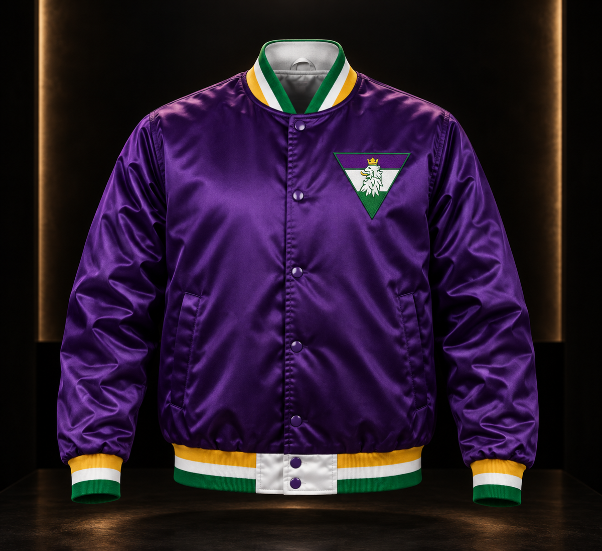 R10 MG20 purple satin jacket