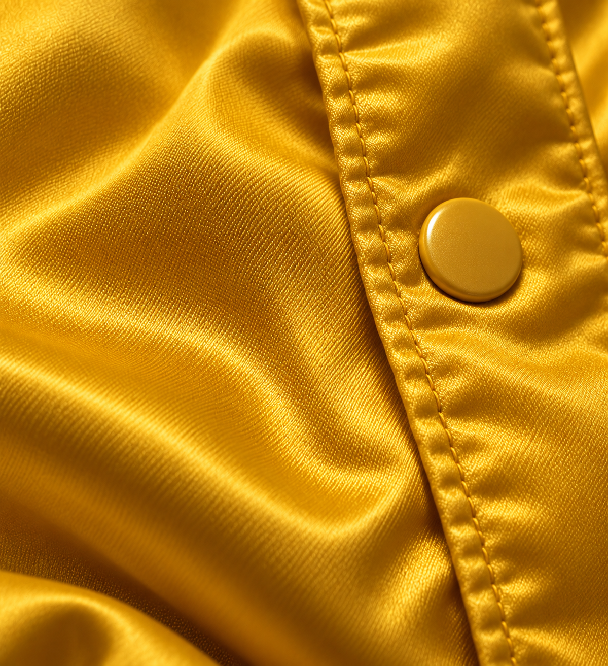 Antigue gold satin construction and seam detail on MG27.