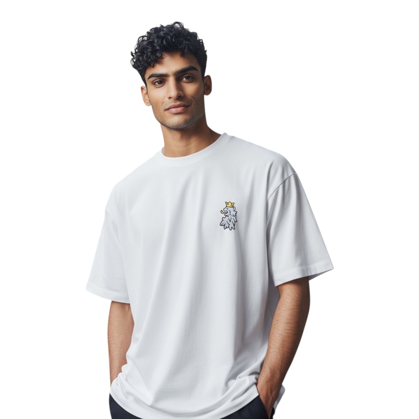 Leão Branco Motif Tee