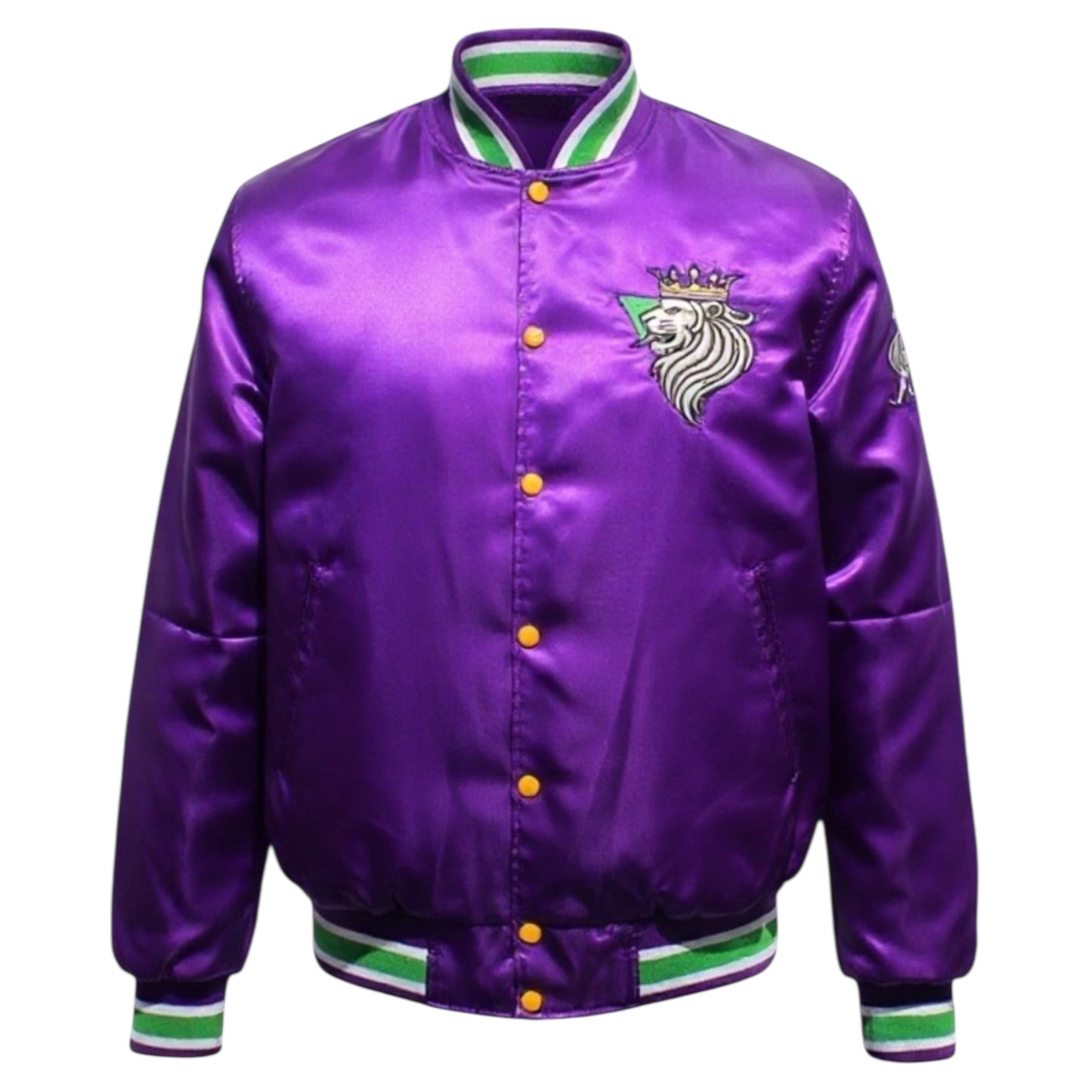 Ultra Dark Satin Bomber – Mardi Gras 25 Edition
