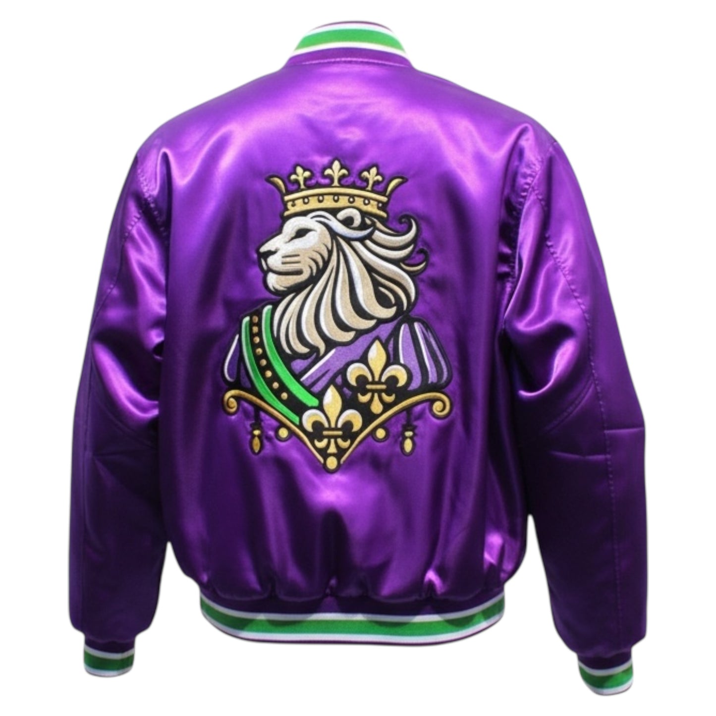 Ultra Dark Satin Bomber – Mardi Gras 25 Edition
