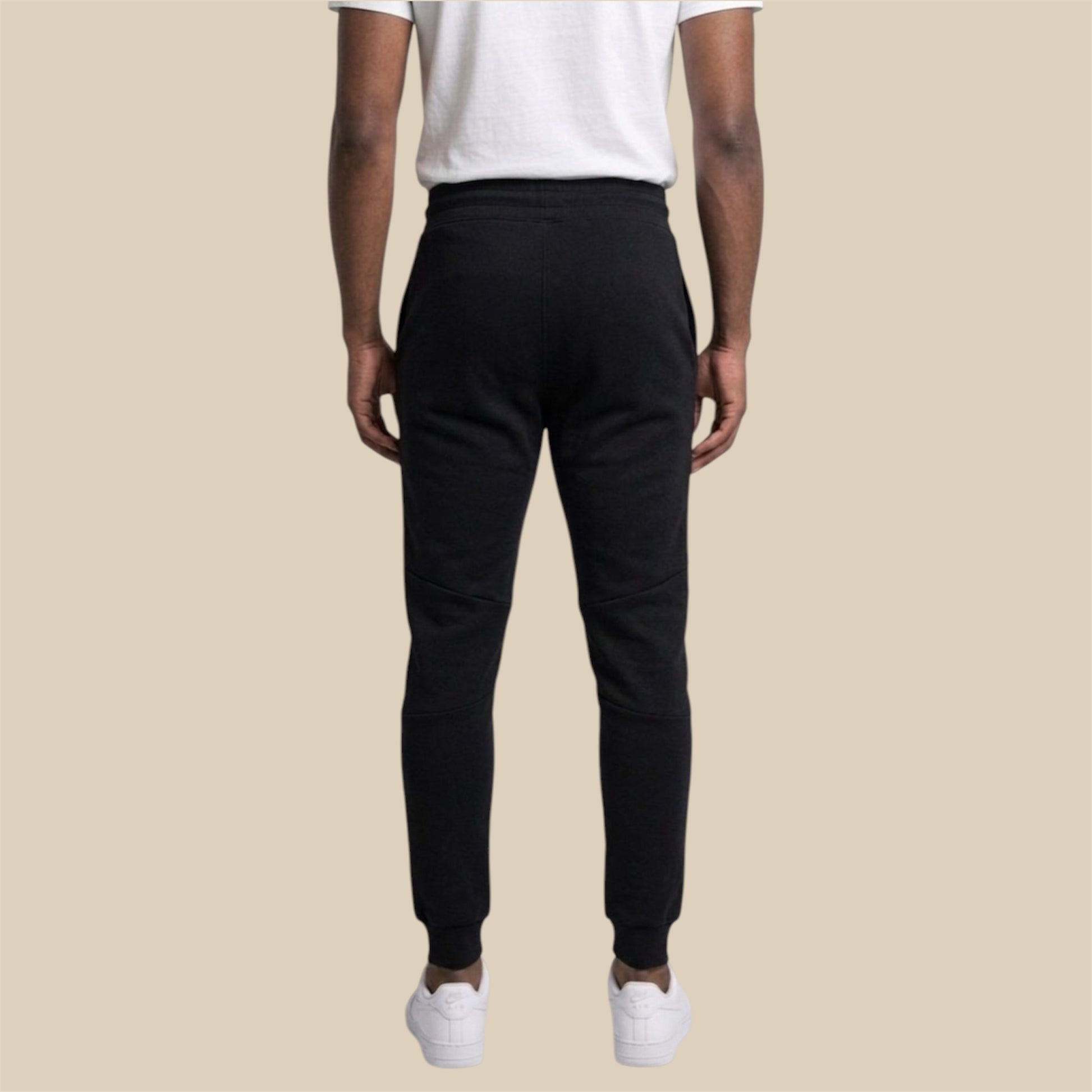 R10 black Leao Branco joggers back view
