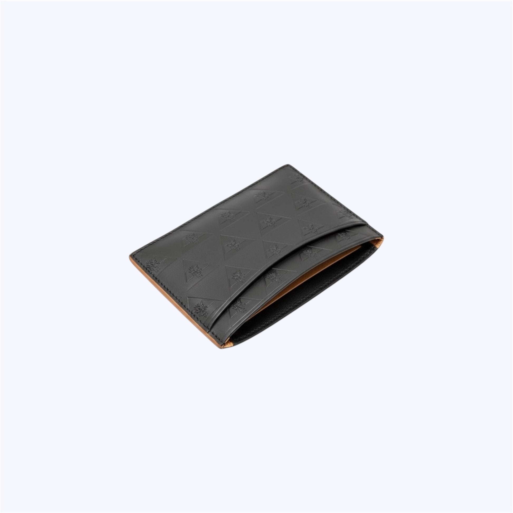 R10 Leão Branco cardholder interior slots black leather minimalist card holder