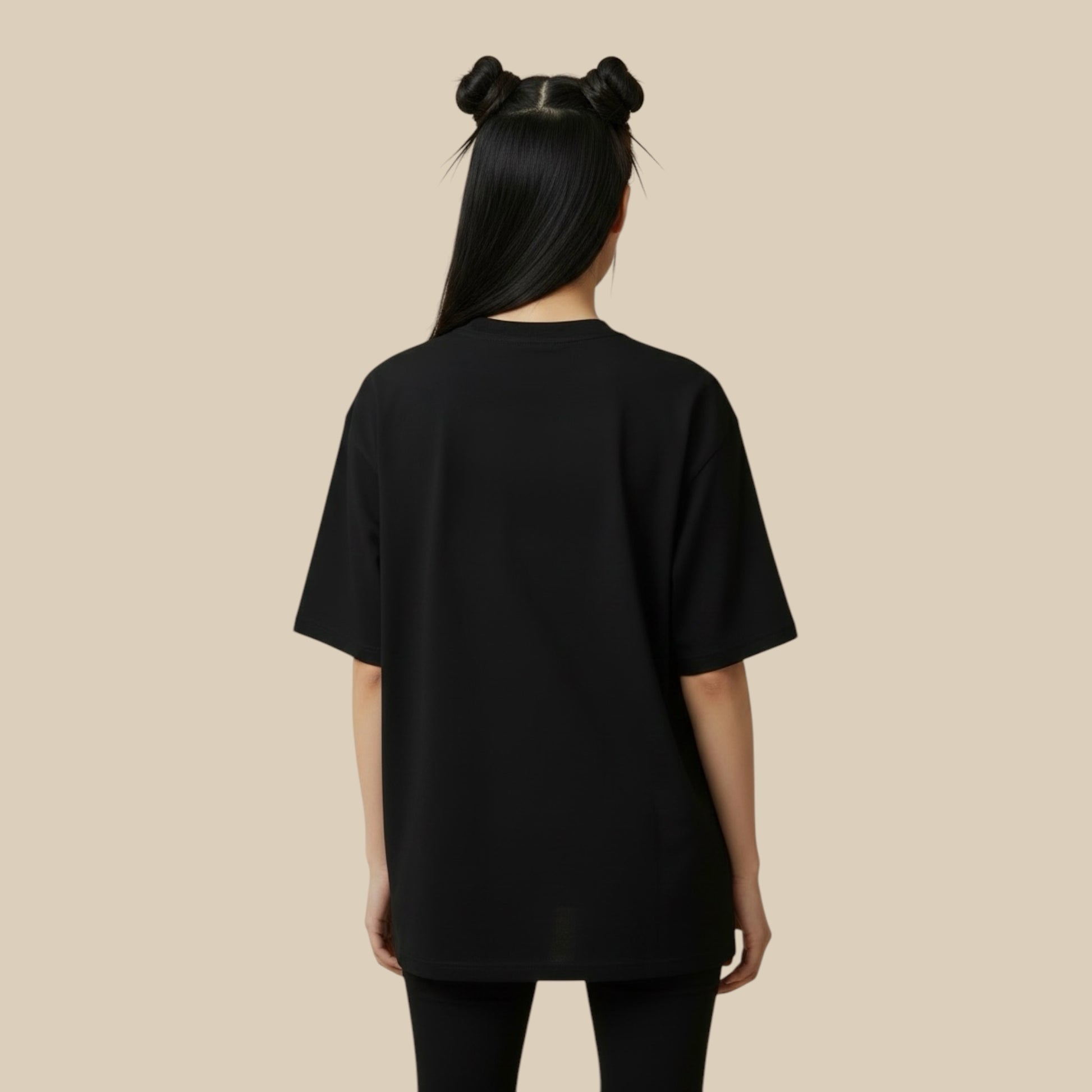 R10 black Monogram tee back view