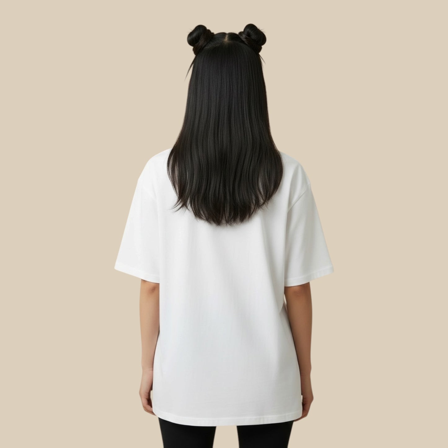 R10 white Monogram tee back view
