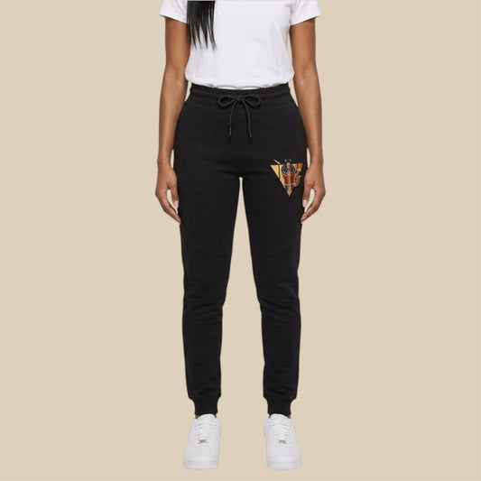 R10 black Uraeus e Abutre joggers front view